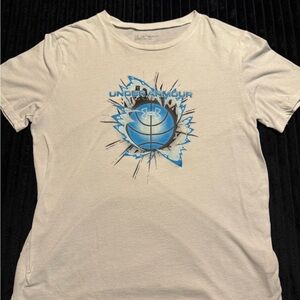 Under Armour Men's Tee with Blue Burst Graphic